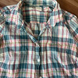 J. Crew Plaid Button-Up Shirt